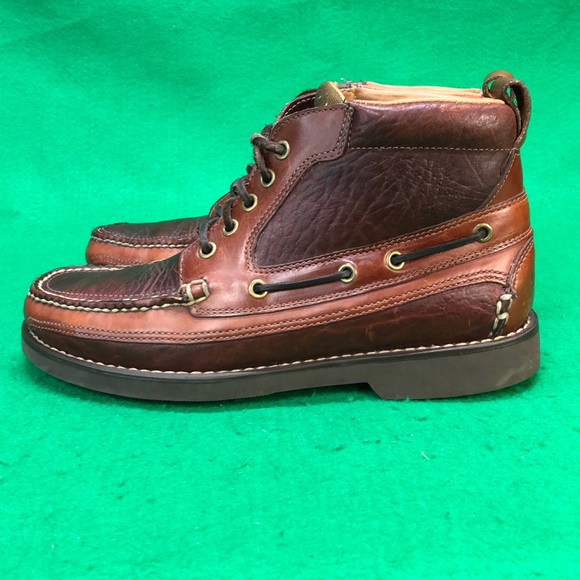 L.L. Bean Other - LL Bean OASH8 Hand Sewn Bison Leather Chukka Boots Mens Size 8